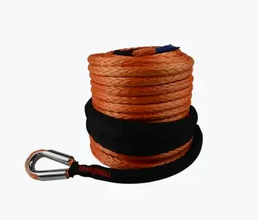 Pre-stretched winch rope